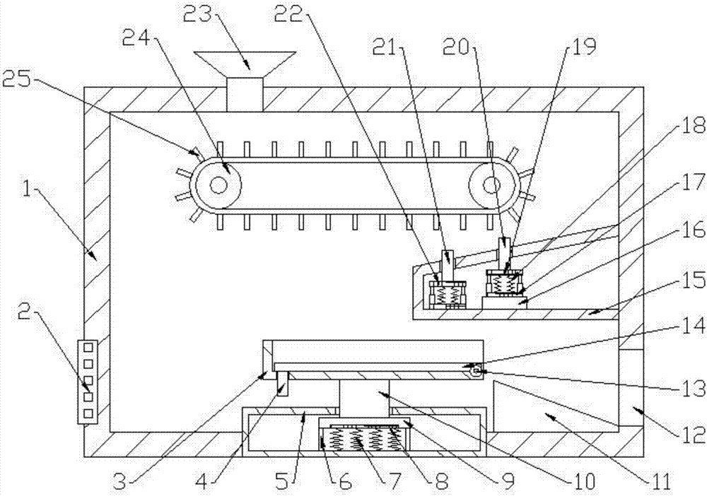 Tea quantitative weighing device