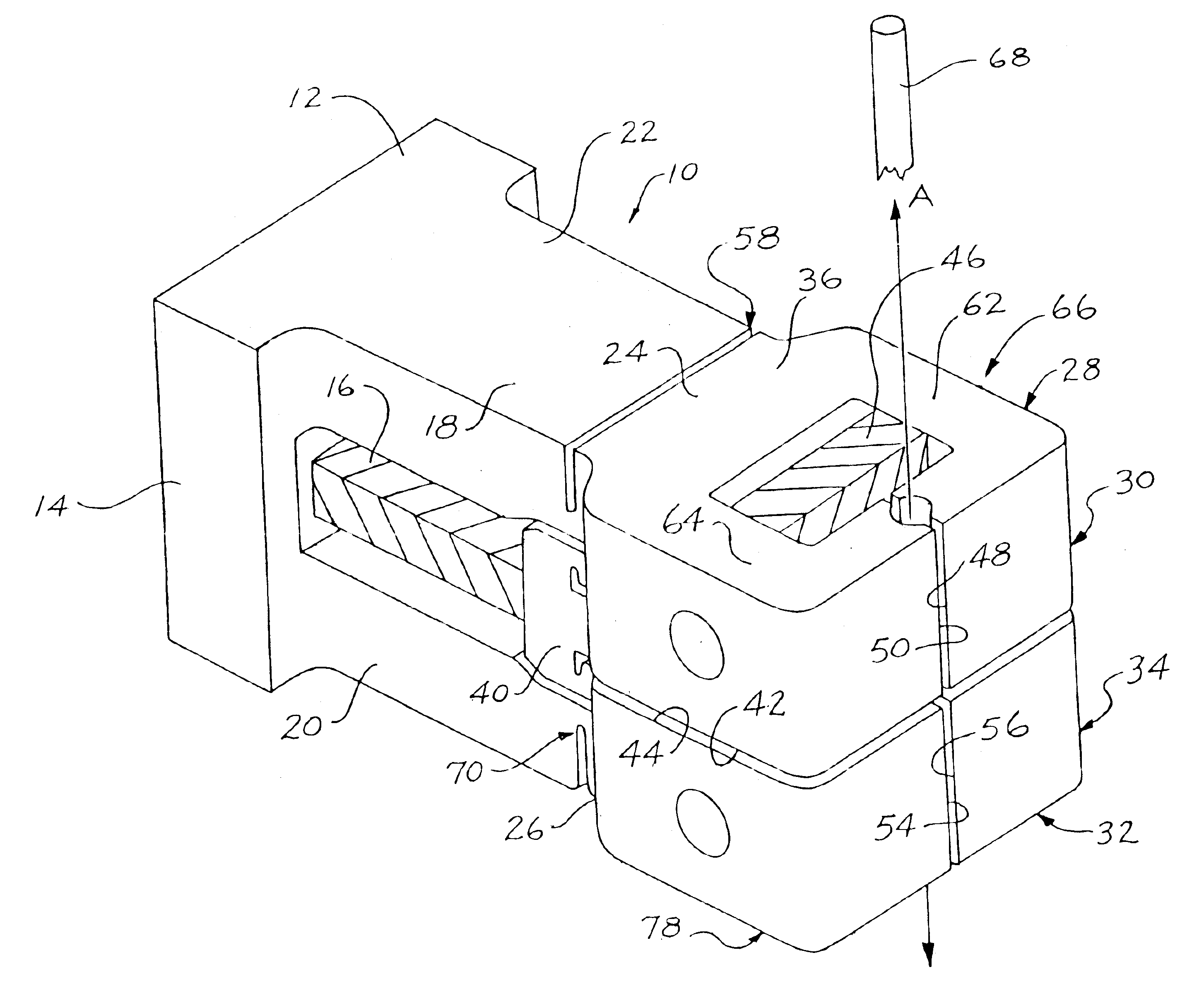 Uni-body piezoelectric motor