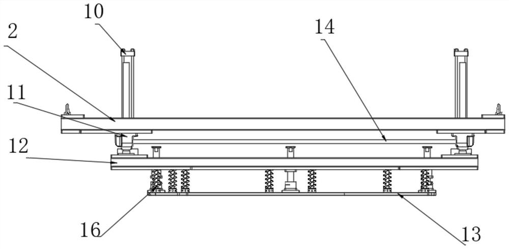 Power battery frame air tightness detection pressing mechanism