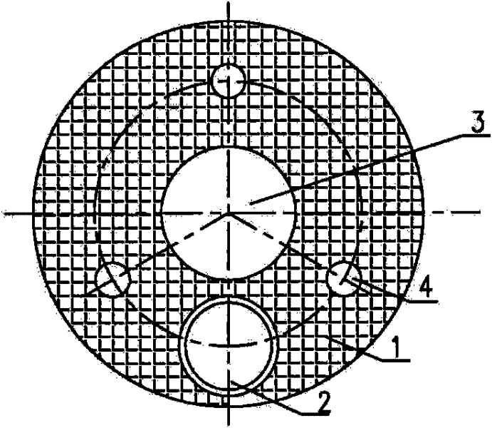 Construction method using blowout plug to shield oblique drilling hole