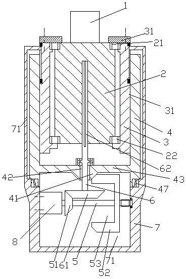 Worm processing mechanism controlled by circuit