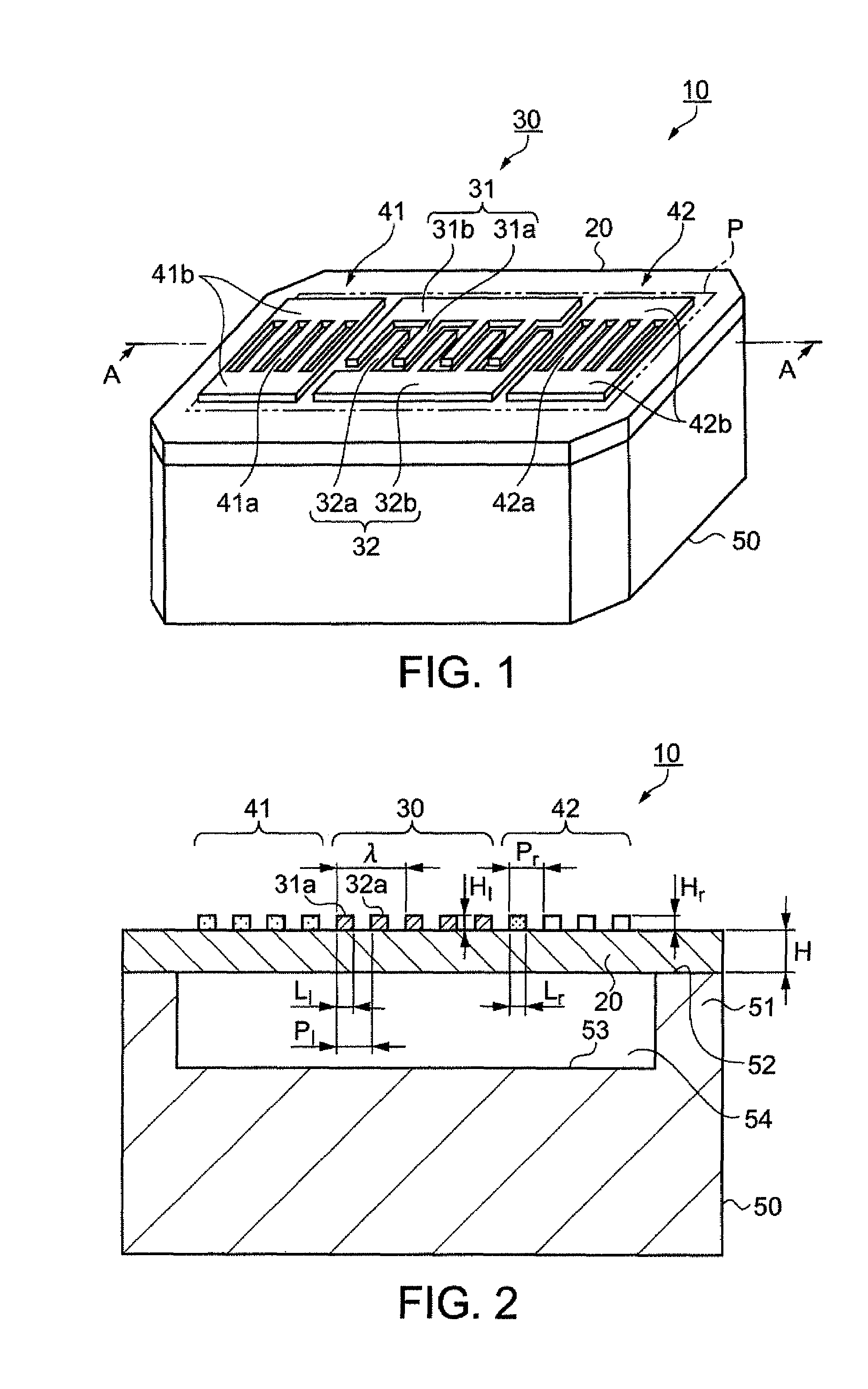 Lamb wave type frequency device and method thereof