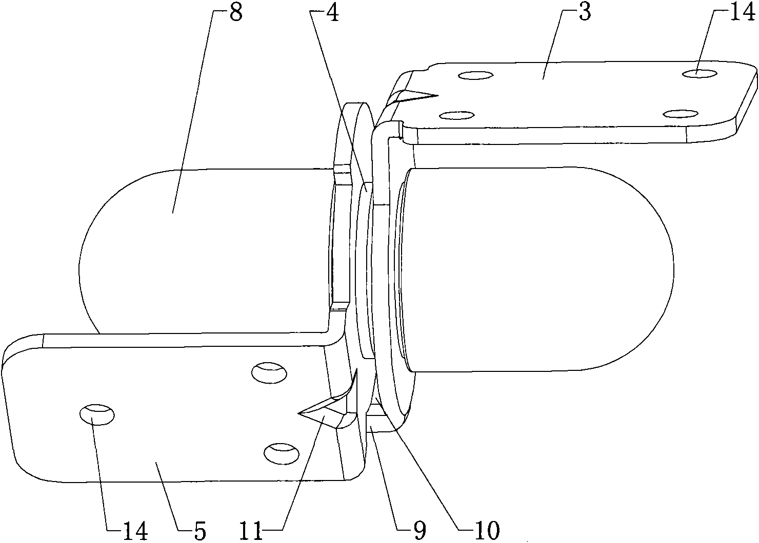 Elastic-friction rotational-positioning hinge