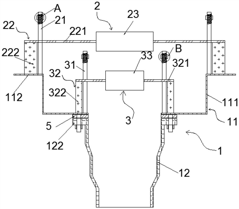 Automatic-adjustment variable-flow siphon rainwater hopper