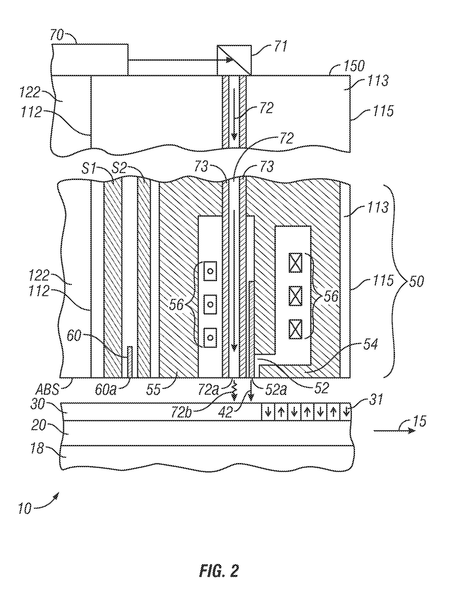 Magnetic recording disk drive with shingled writing and wide-area thermal assistance