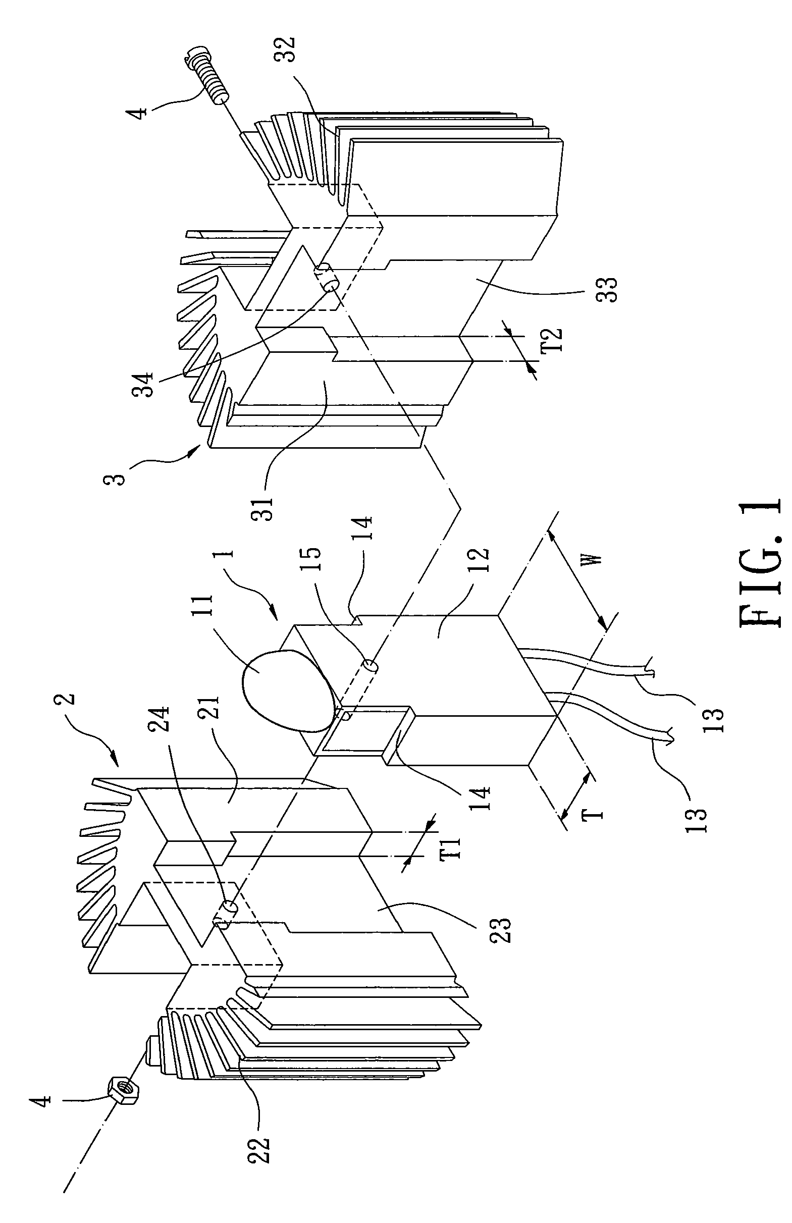 Light emitter with heat-dissipating module