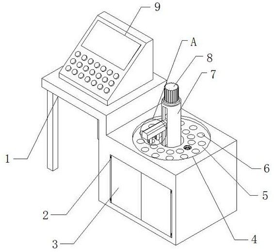 Electronic tongue detection device and detection method for meat stuffing pastry production