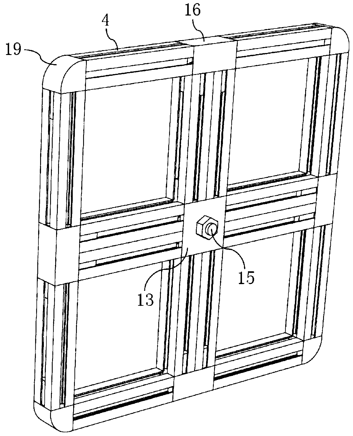 Unit combined type sliding door
