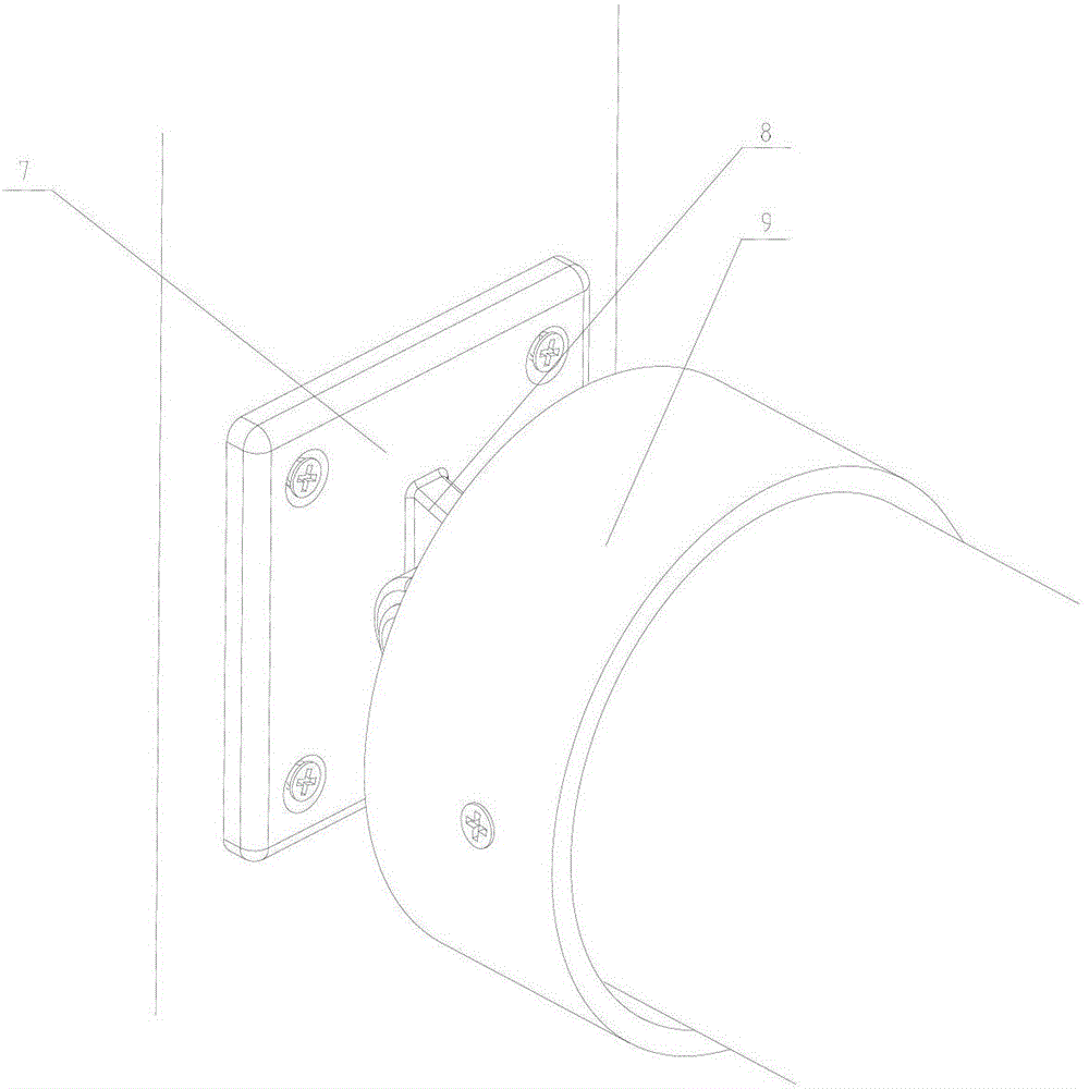 Guard bar connecting device