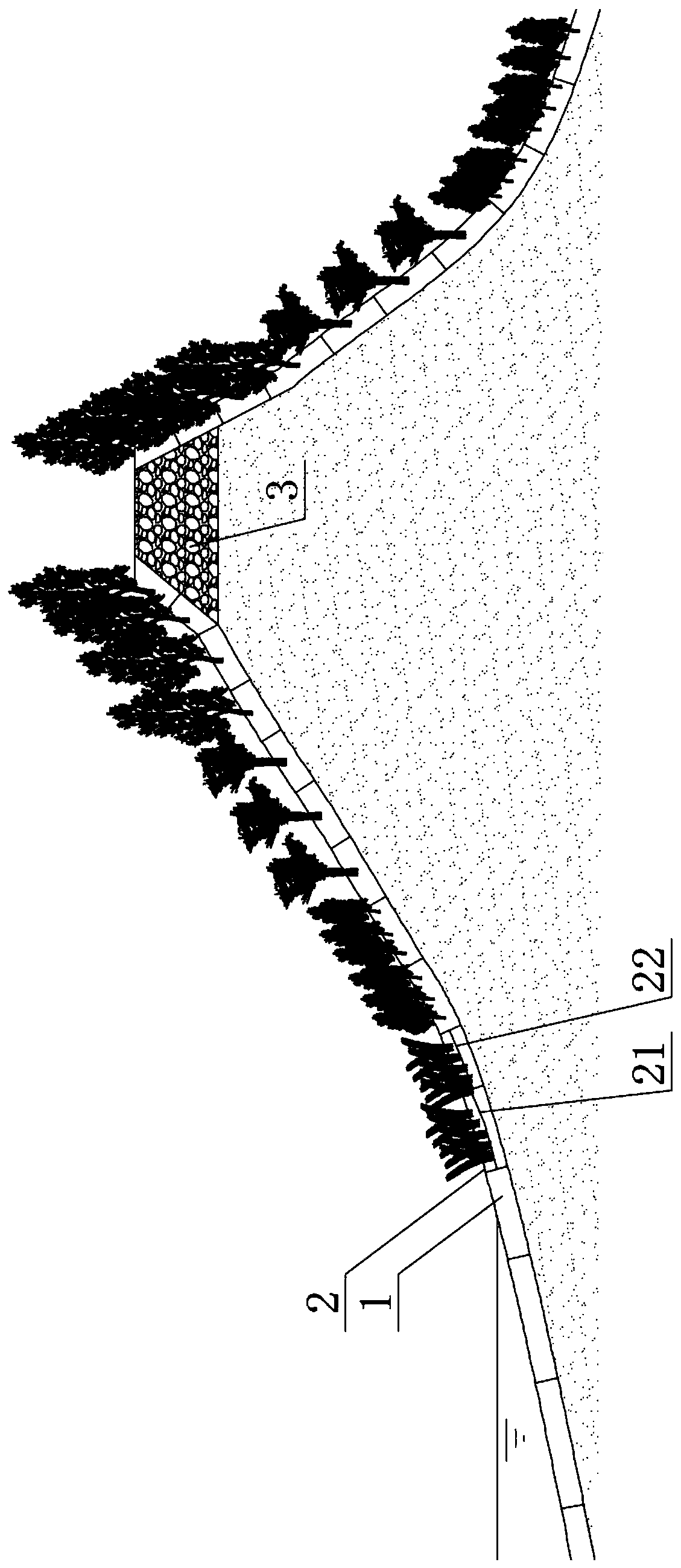 A river course environment restoration structure and a river course ecological environment restoration method