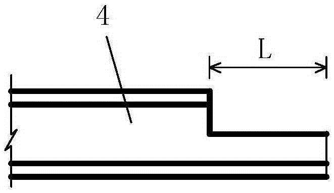 Construction structure and construction method of bridge crane track repaired with epoxy cement