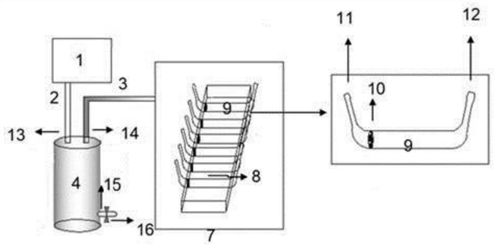 High-flux polypeptide synthesis device and use method thereof