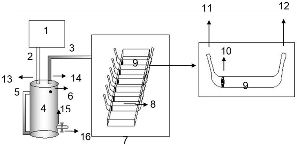 High-flux polypeptide synthesis device and use method thereof