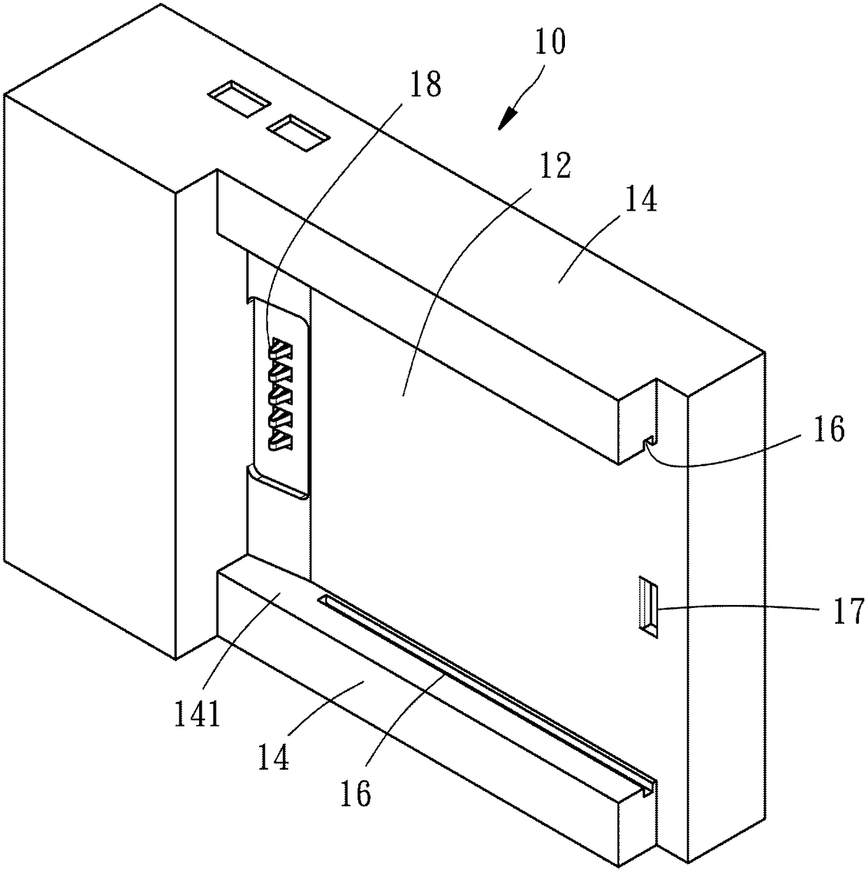 Device with two-stage buckle structure