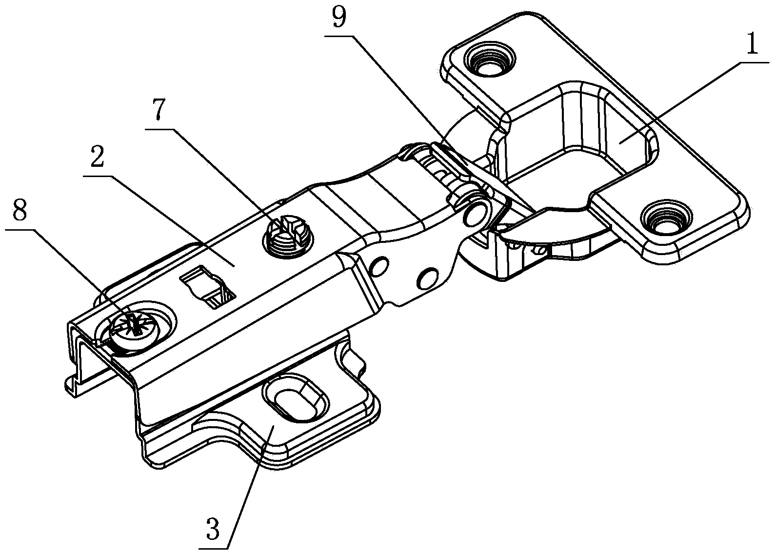 Hinge structure for quickly disassembling damper