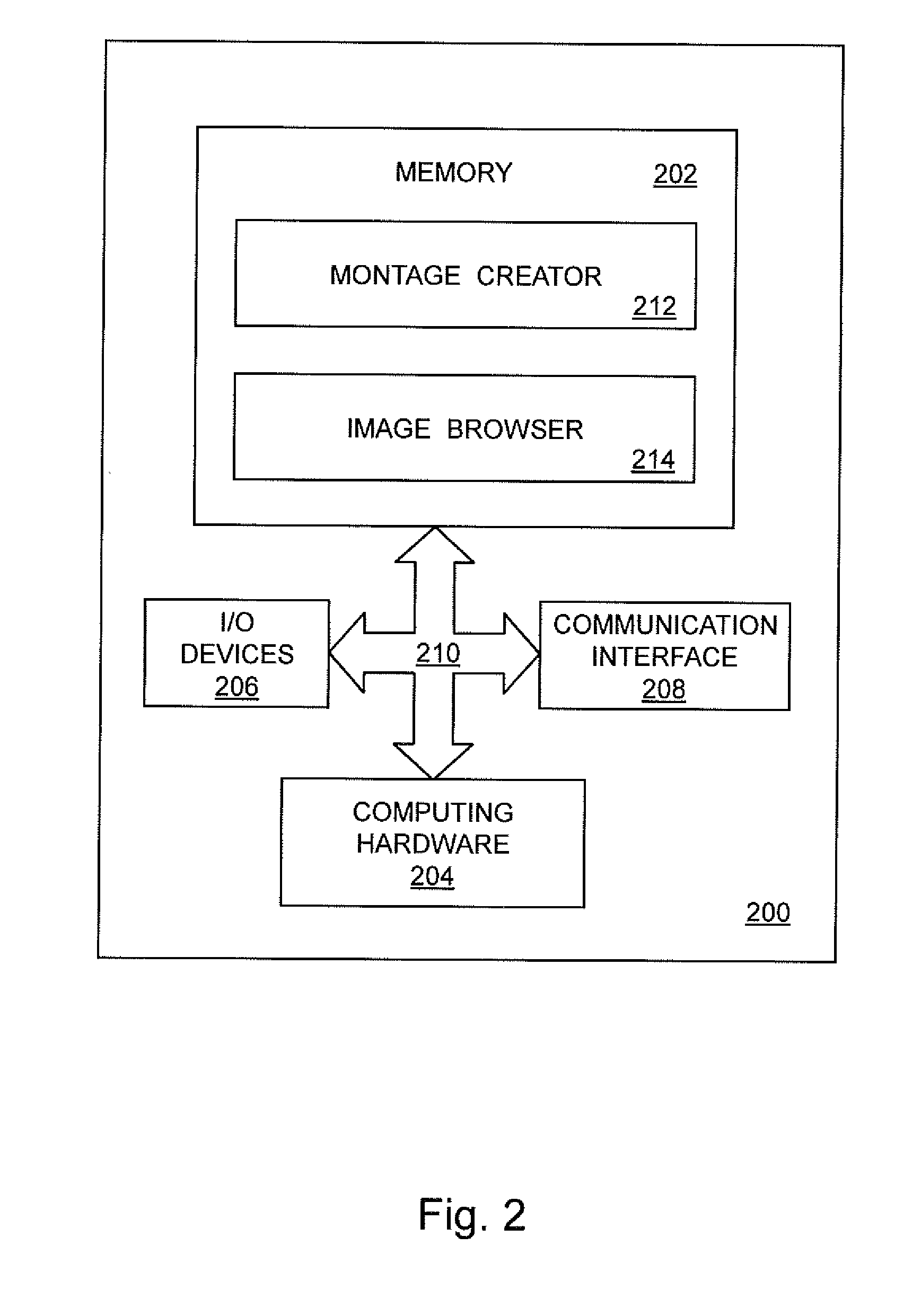 System for processing image data, storing image data and accessing image data