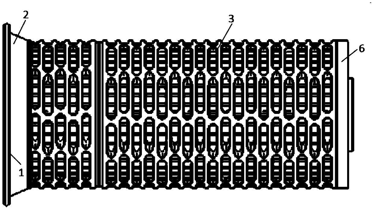 Built-in large-flow filtering element