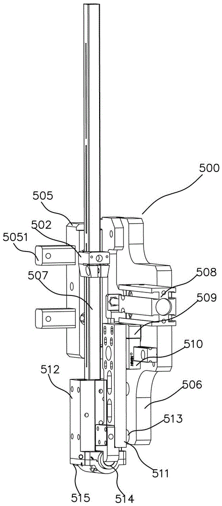 A material clamping flip nut implantation machine and its implantation method