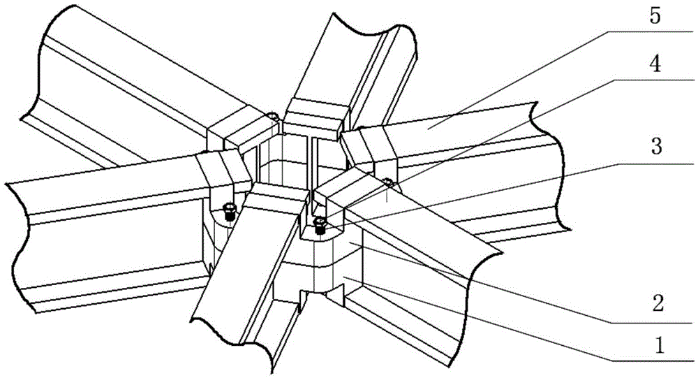 Joints between jacking rods of reticulated shell of vaulted oil storage tank