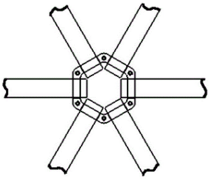 Joints between jacking rods of reticulated shell of vaulted oil storage tank