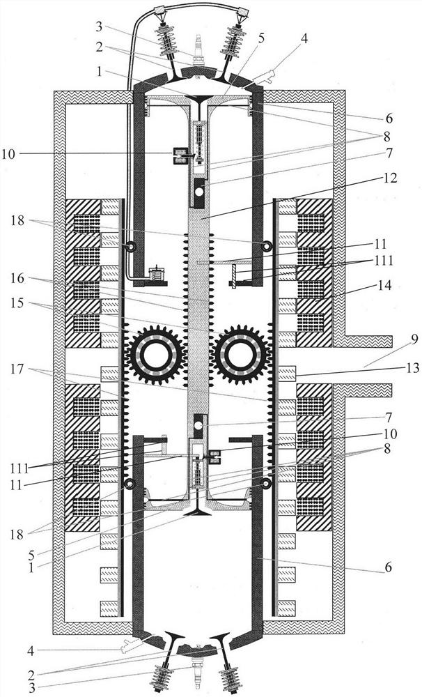 Linear extended-range generator driven by a pre-charged, exhaust-exchange free-piston engine