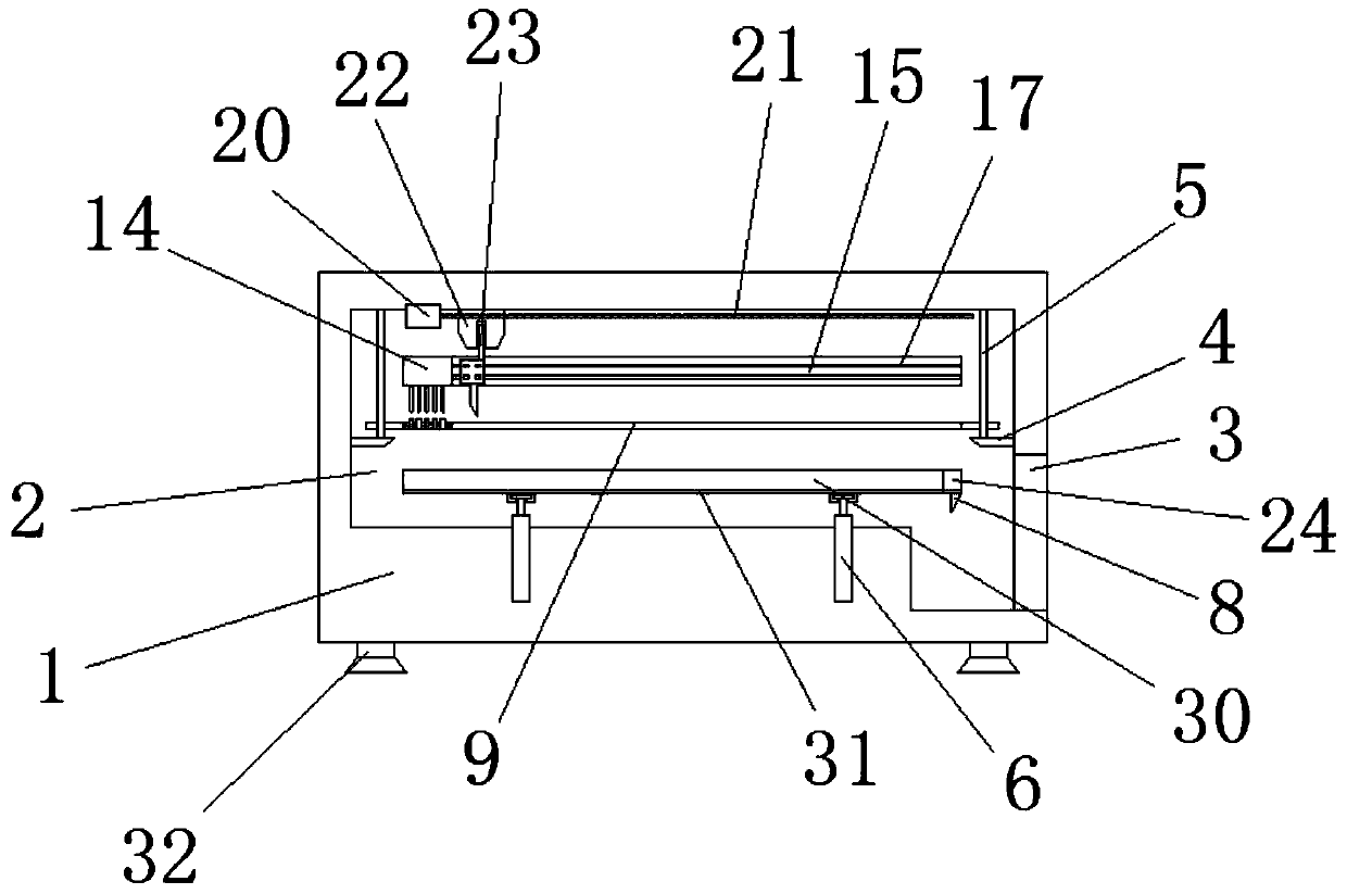 Automatic salary sheet cutting device for finance office