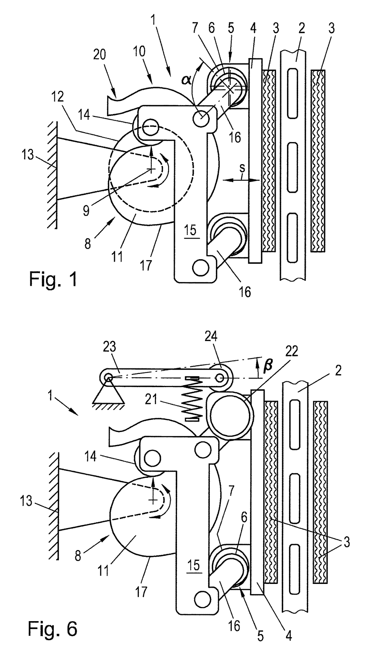 Electrically actuated friction brake