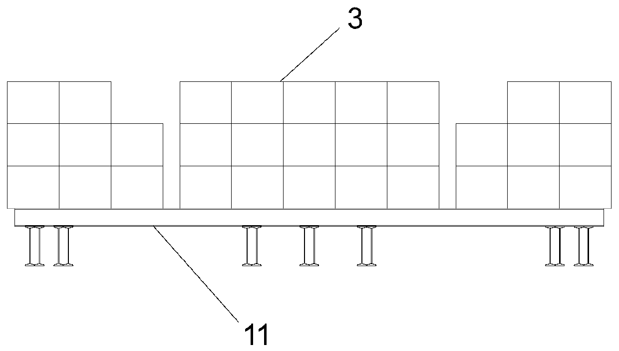 Preloading method of bridge support