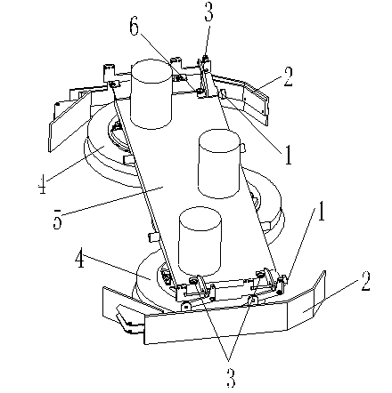 Disc brush device capable of being rapidly dismounted