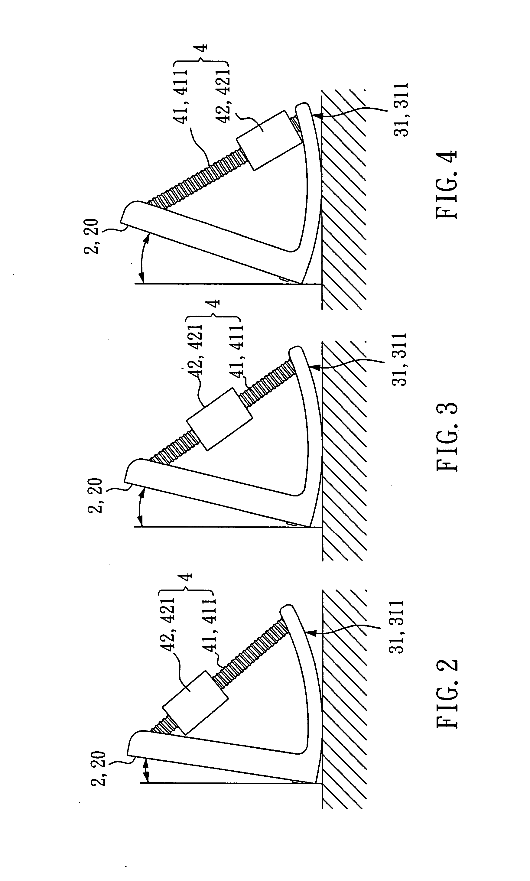 Display device having an adjustable counterweight structure
