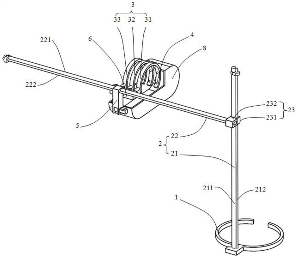 A cleaning device for daily maintenance of industrial robots