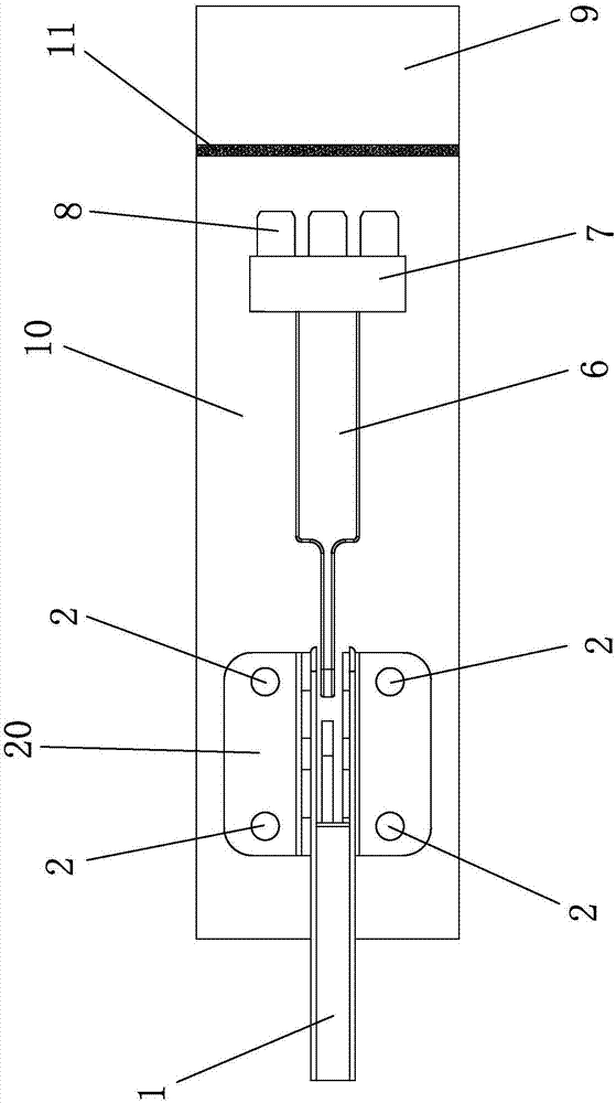 Rapid gasket pressing device and application method thereof