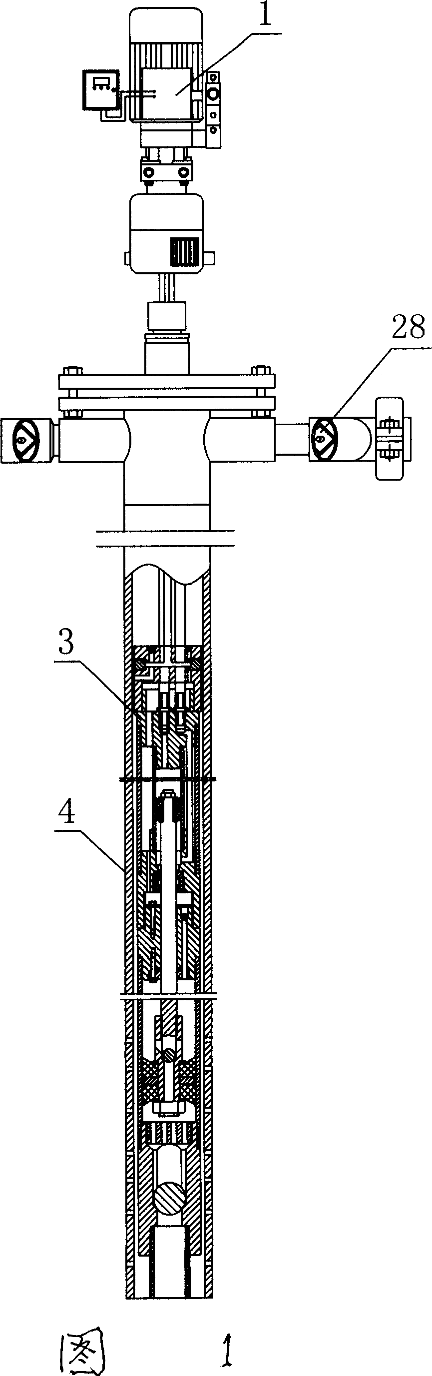 Intelligent hydraulic oil production well device