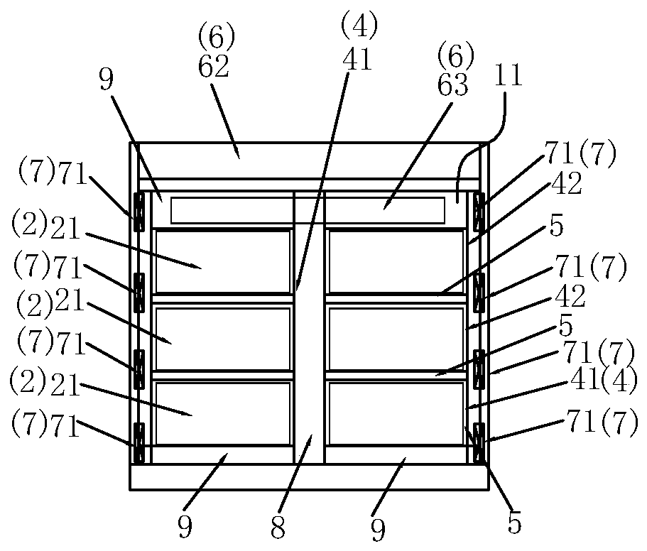 Battery heat dissipation structure of battery sub-boat