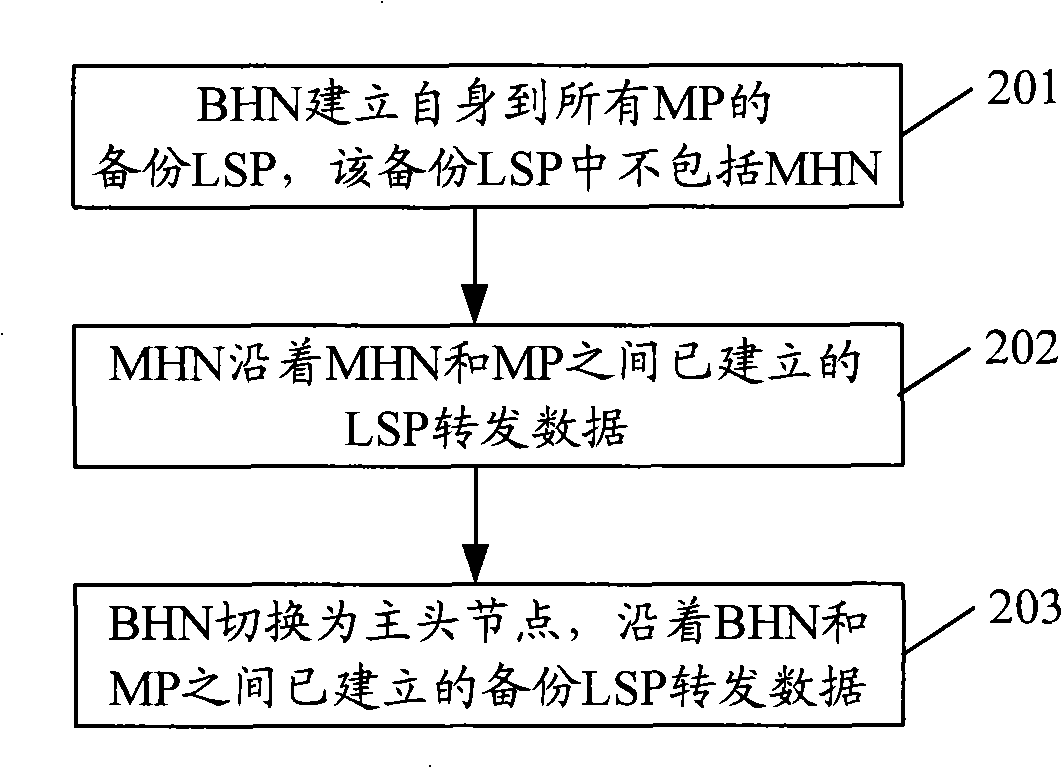 Head node protection method, apparatus and device for point-to-multipoint label switching path