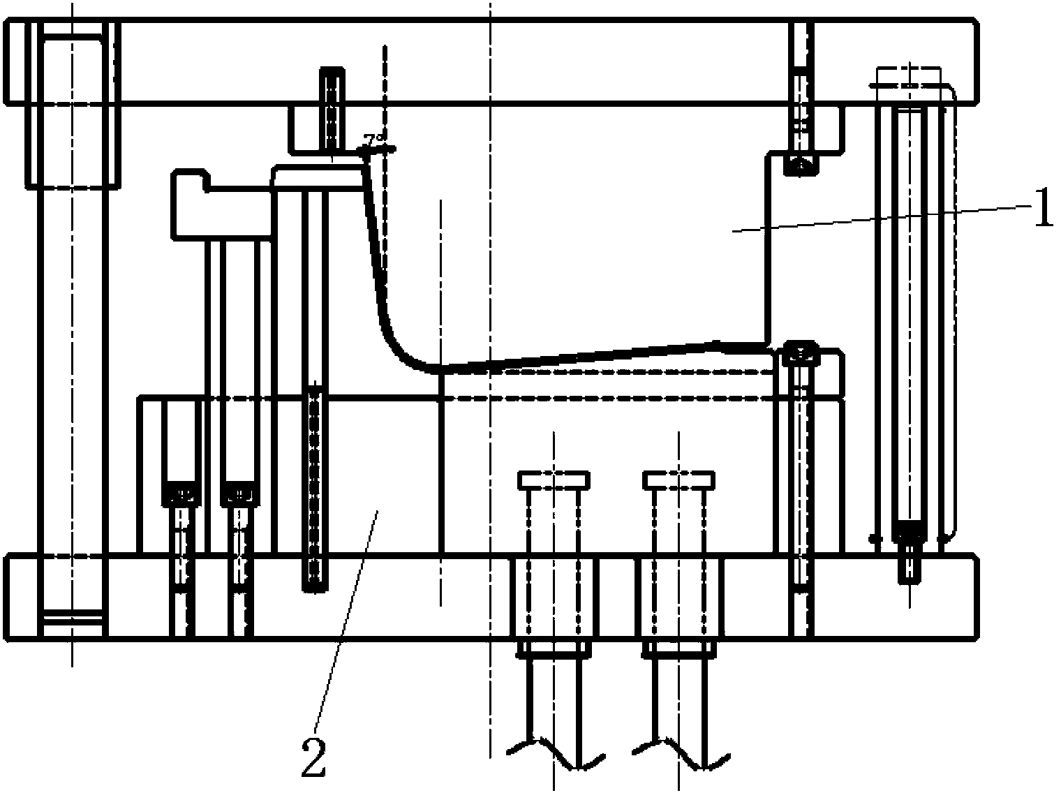 Rectification method for improper flanging angle and uneven flanging surface of automobile L-shaped stamping parts