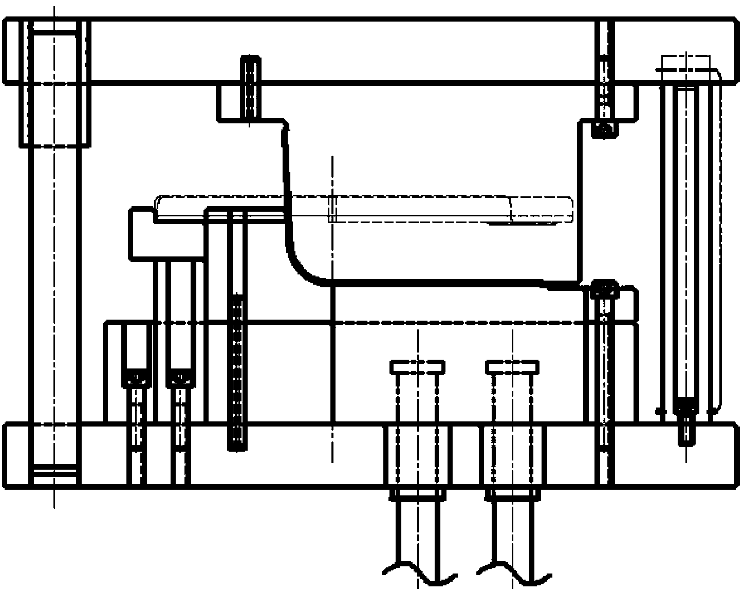 Rectification method for improper flanging angle and uneven flanging surface of automobile L-shaped stamping parts