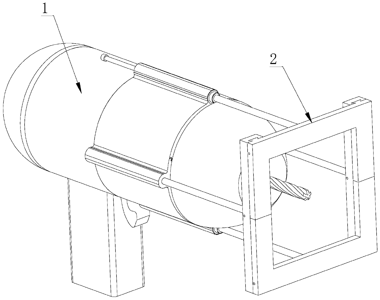 An electric drill for easy drilling of oblique holes