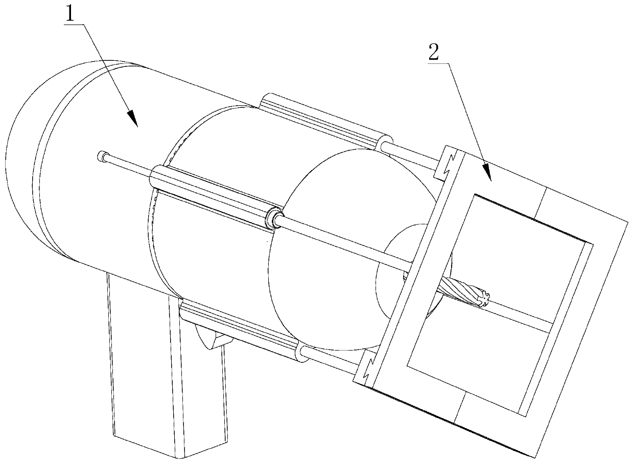 An electric drill for easy drilling of oblique holes