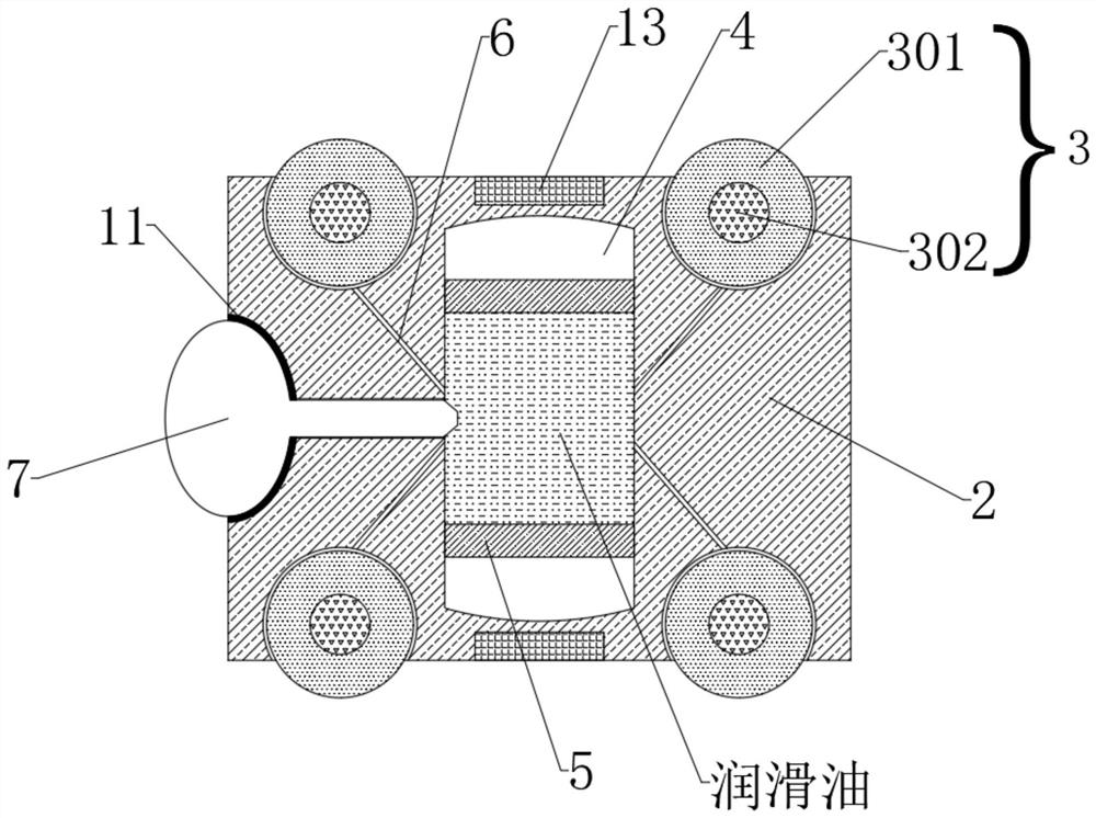 Self-lubricating sliding support for aluminum alloy doors and windows and using method of self-lubricating sliding support
