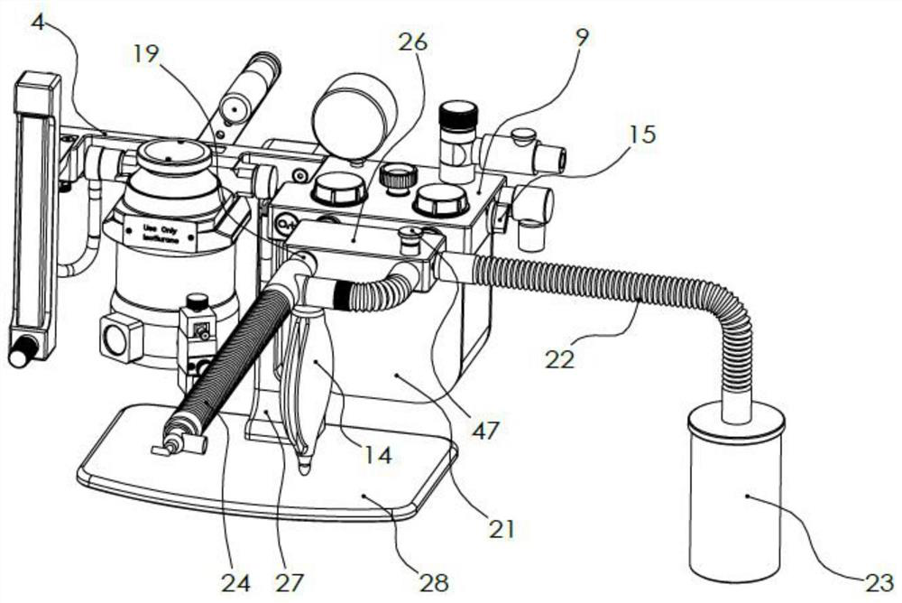 Animal anaesthesia machine