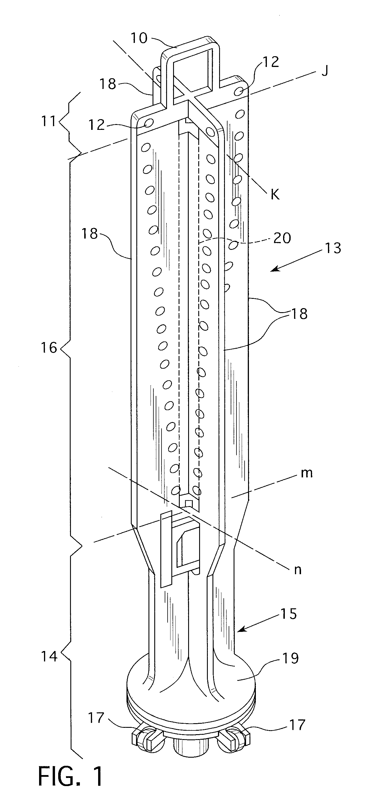 Apparatus for vertically segmenting a boiling water reactor control rod blade