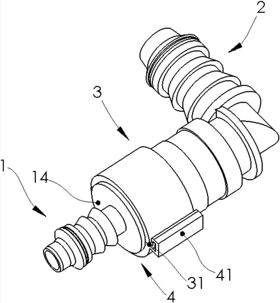 A split type automobile fuel pipe quick connector