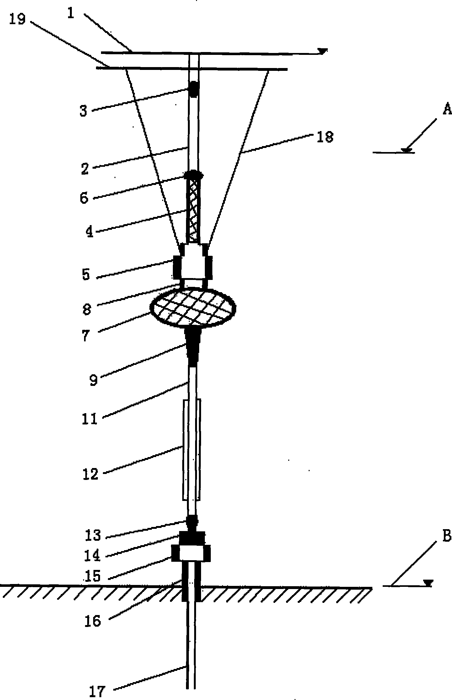 Deepwater drilling device based on near surface deviation