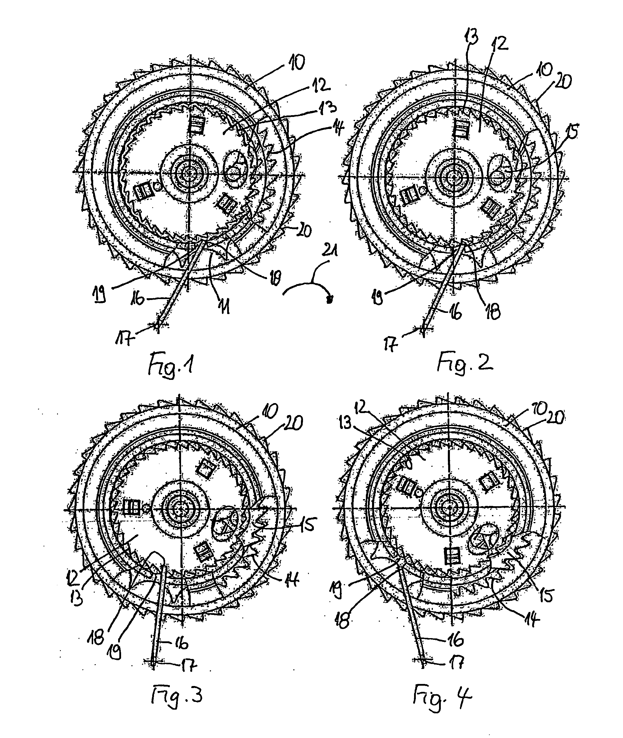 Coupling System Between Pre-Tensioning Wheel and Seat Belt Retainer Spool