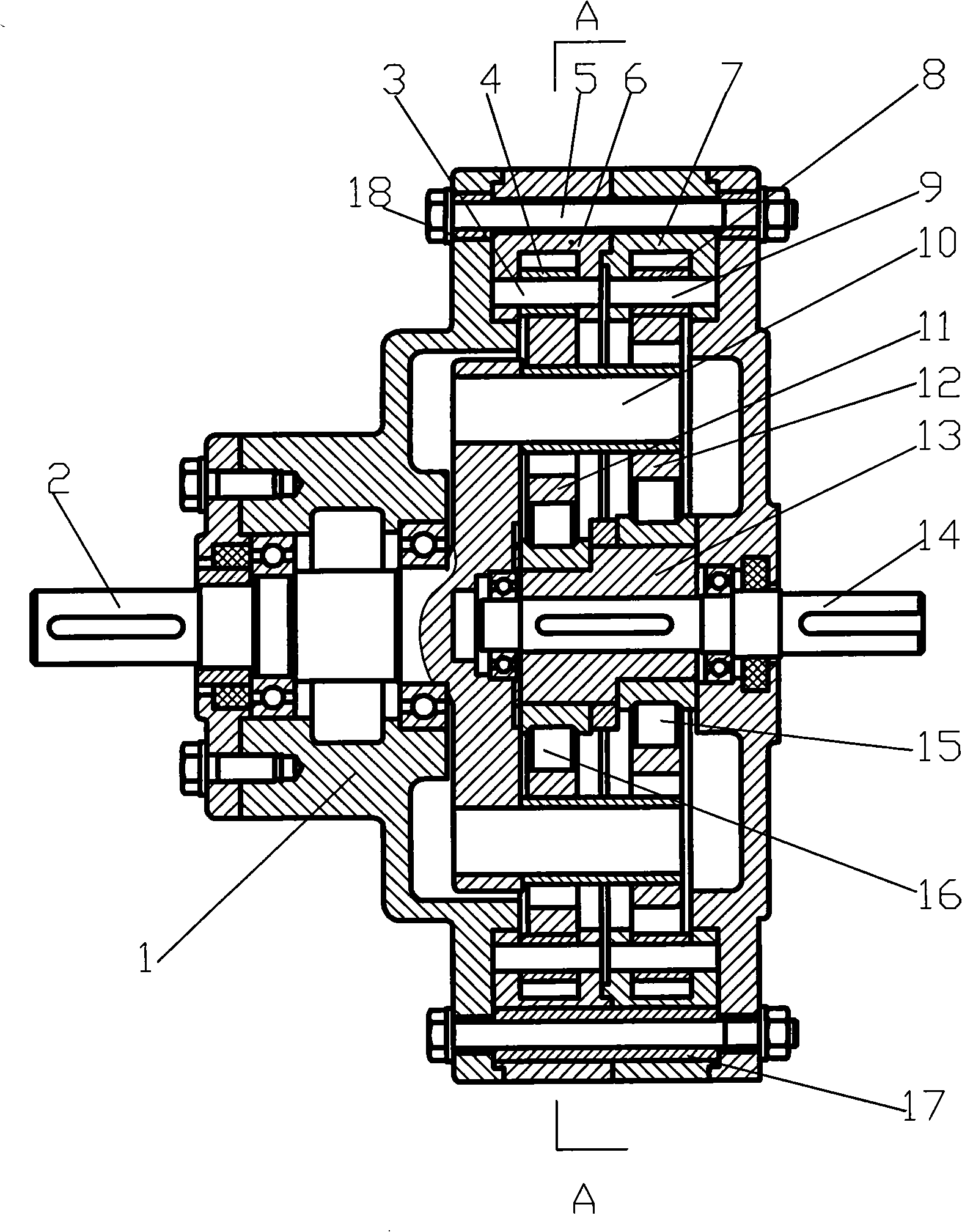 Accurate cycloid pin gear epicyclic transmission apparatus