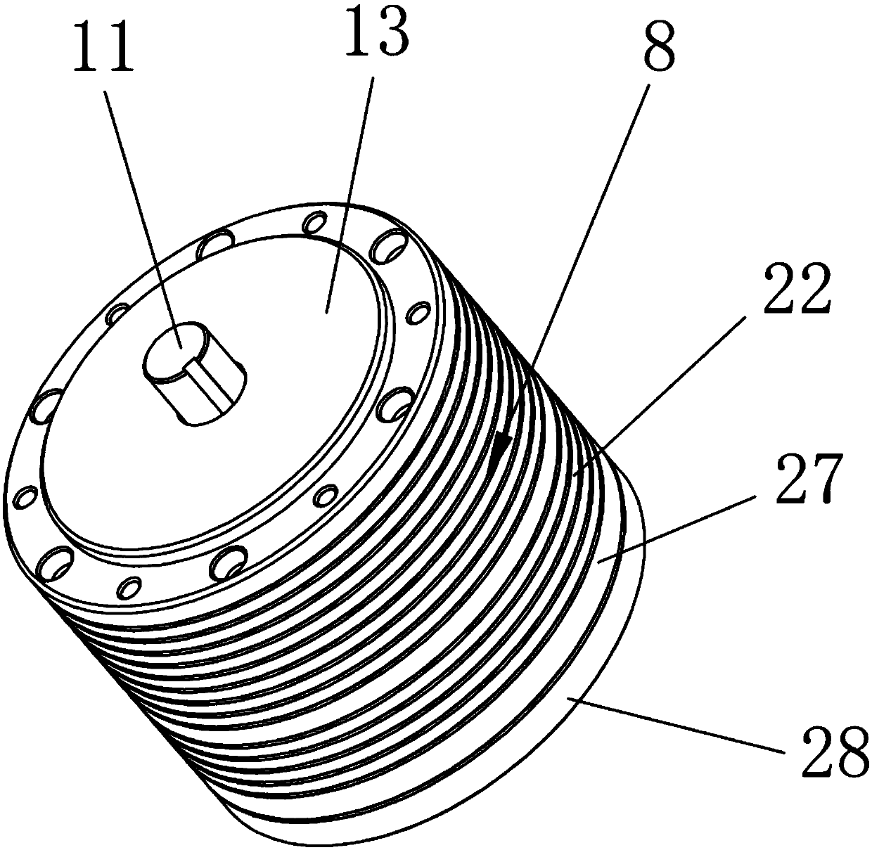 Inclined tooth planet gear and ball combined speed reducer