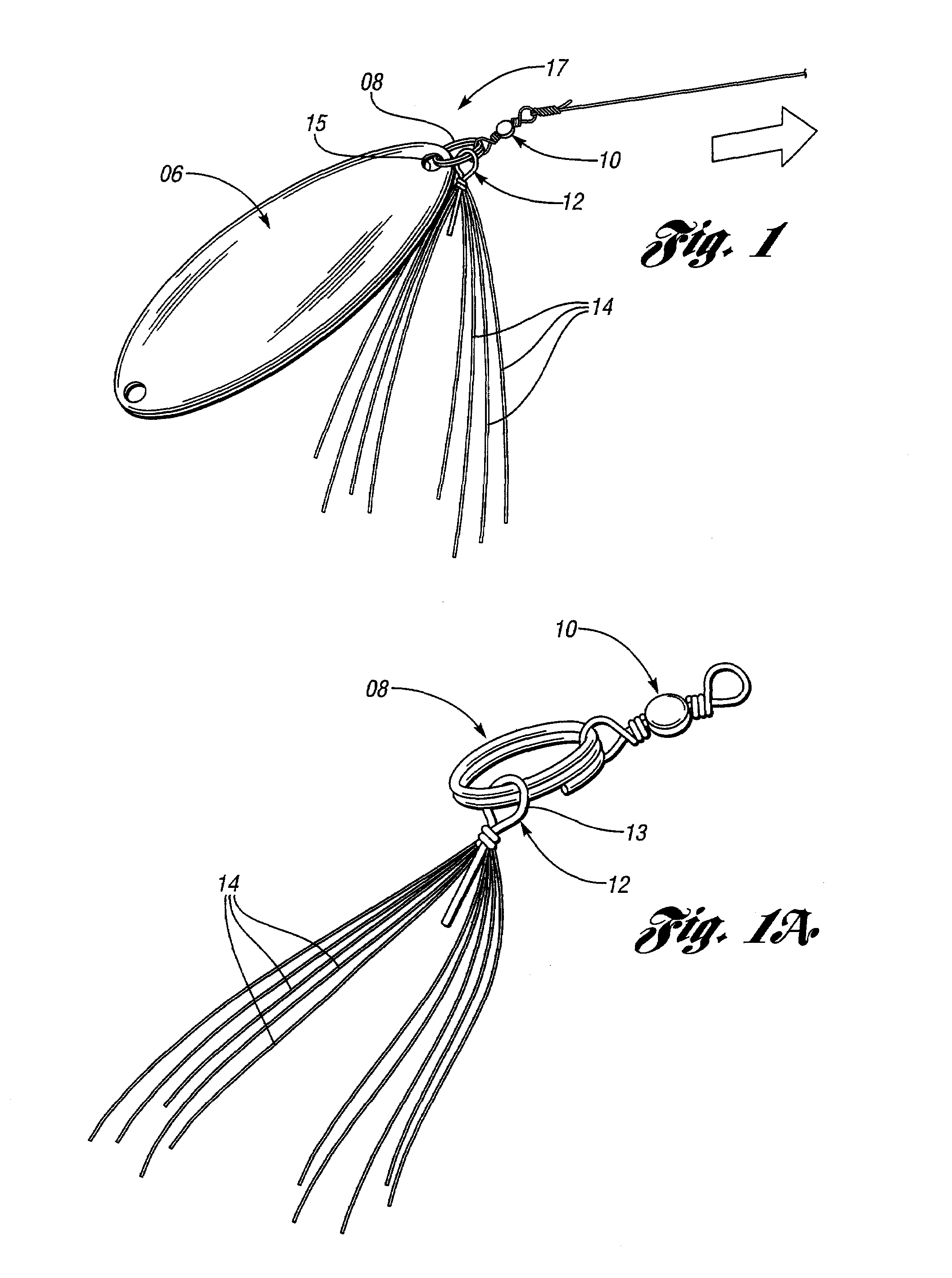 Fiber attractor and attachment apparatus for increasing the attracting tendencies of fishing lures