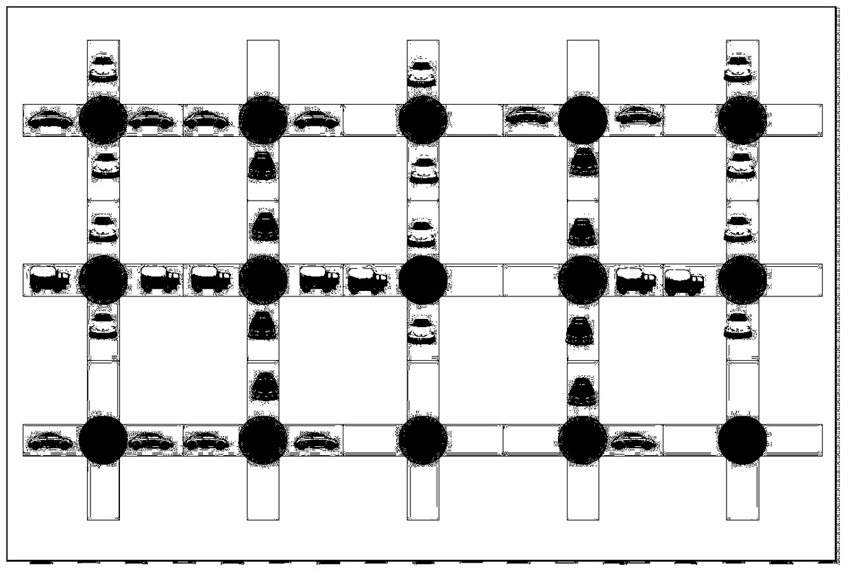 An iterative method for traffic signal optimization based on message matrix gridding