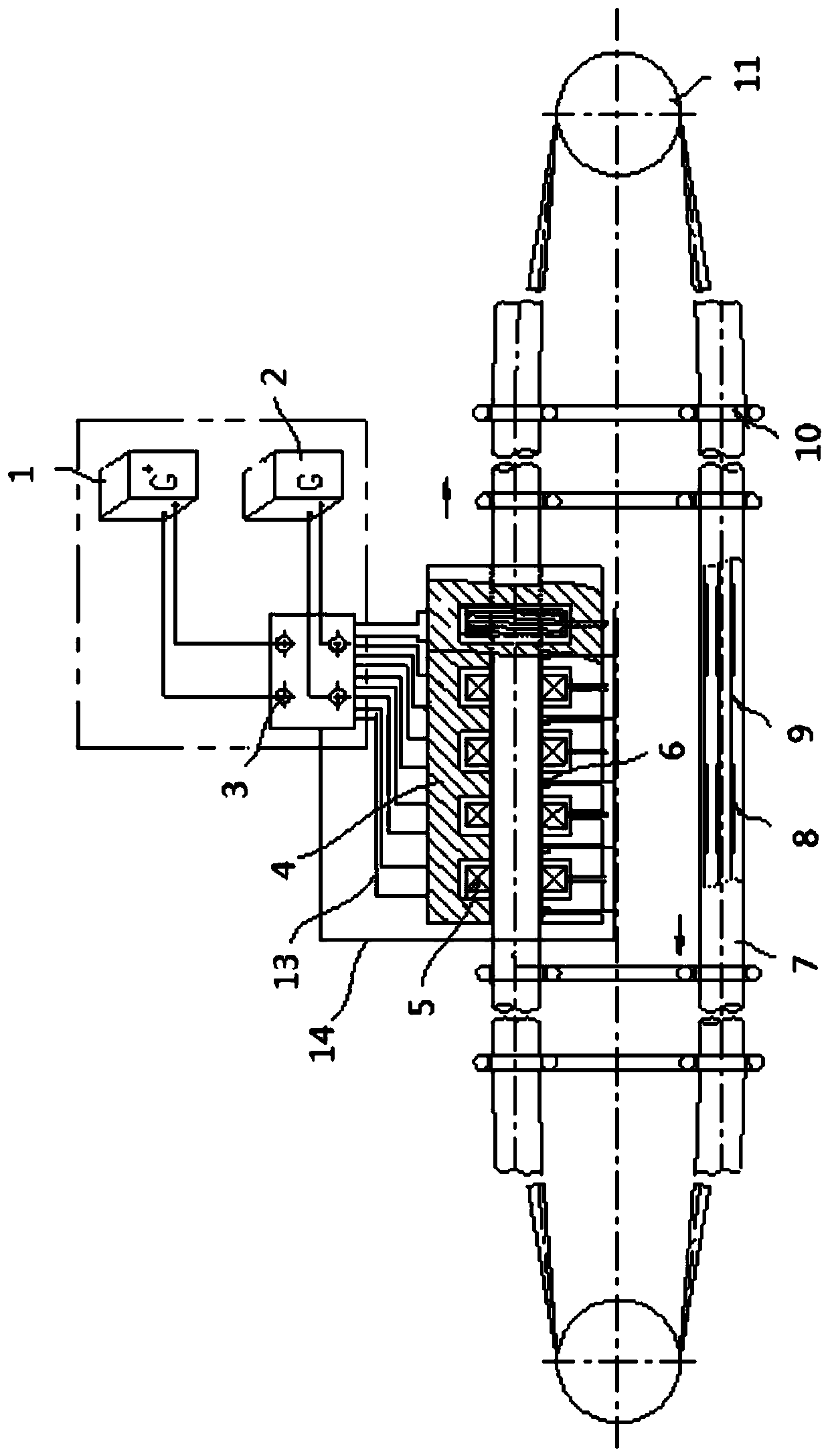 Magnetic resistance type driving belt conveyor and driving control method